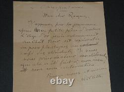 Adolphe Léon Willette LETTRE AUTOGRAPHE SIGNÉE L'Age d'Or, et petits papiers