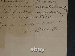 Adolphe Léon Willette LETTRE AUTOGRAPHE SIGNÉE L'Age d'Or, et petits papiers