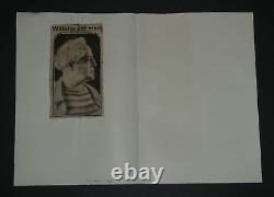 Adolphe Léon Willette LETTRE AUTOGRAPHE SIGNÉE L'Age d'Or, et petits papiers