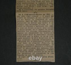 Adolphe Léon Willette LETTRE AUTOGRAPHE SIGNÉE L'Age d'Or, et petits papiers