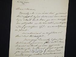 Adrien-Charles Calley Saint-Paul Lettre autographe signée