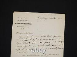 Adrien-Charles Calley Saint-Paul Lettre autographe signée