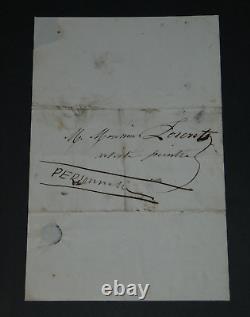 Adrien TOURNACHON dit NADAR JEUNE LETTRE AUTOGRAPHE SIGNÉE À A. J. LORENTZ