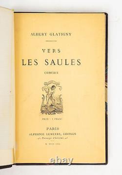Albert GLATIGNY 4 edt Originales + une lettre signée + envoi autographe. Reliure