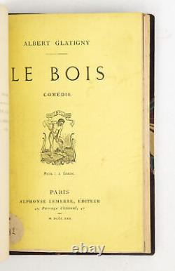 Albert GLATIGNY 4 edt Originales + une lettre signée + envoi autographe. Reliure