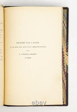 Albert GLATIGNY 4 edt Originales + une lettre signée + envoi autographe. Reliure