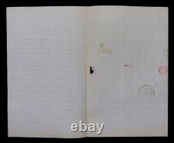 Albert LENOIR LETTRE AUTOGRAPHE SIGNÉE À l'architecte Hippolyte DURAND 1837