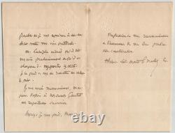 Albert Léon Marie Le Nordez Évêque Lettre autographe signée 1909
