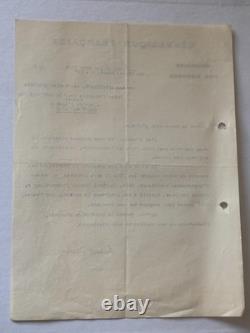 Albert Sérol Lettre signée 1932 Suffrage des femmes Saint-Étienne Député
