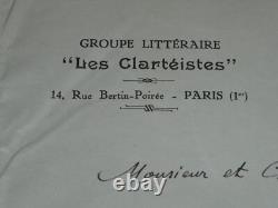 Albert de Teneuille Lettre autographe signée à Armand Godoy Foch 1929 Albert de Teneuille Lettre autographe signée à Armand Godoy Foch 1929