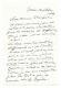 Alberto Giacometti / Lettre Autographe Signée / Marbres / Crise Yanaihara