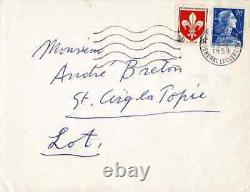 Alberto GIACOMETTI Lettre autographe signée à André BRETON Surréalisme 1959