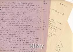 Albin Valabrègue 1 manuscrit autographe signé imprimerie 2 lettres photographie