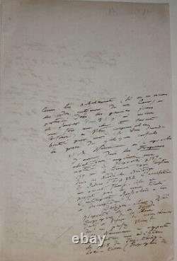 Alexander von Humboldt Lettre autographe signée