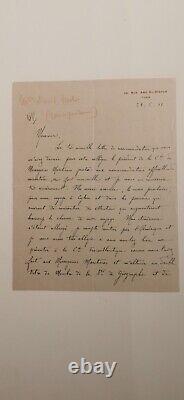 Alexandra David-Neel, Lettre autographe signée adressée à André Lebon le28/6/1911