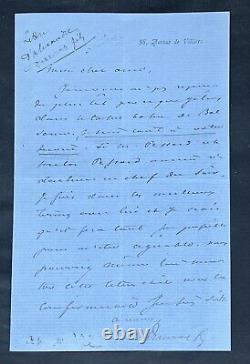 Alexandre DUMAS Fils Lettre autographe signée Balsamo