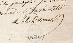 Alexandre DUMAS Lettre autographe signée, Touques 23 juillet 1831