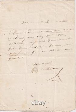 Alexandre DUMAS écrit à Victor HUGO lettre autographe signée, 1836