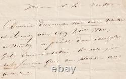 Alexandre DUMAS écrit à Victor HUGO lettre autographe signée, 1836