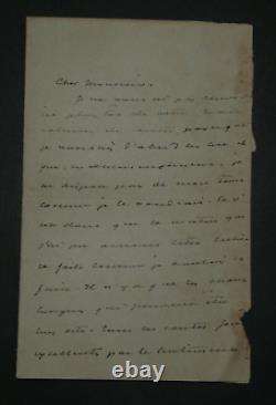 Alexandre DUMAS fils Lettre autographe signée Beau volume de contes 3 pages