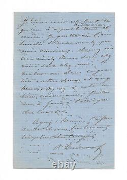 Alexandre DUMAS fils / Lettre autographe signée / La Dame aux camélias / Cocotte
