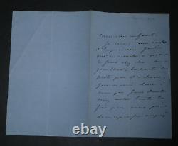 Alexandre DUMAS fils Lettre autographe signée à Joseph Primoli, 3 pages