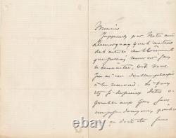 Alexandre Dumas fils Demarquay Femme de Paul lettre autographe signée