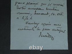 Alexandre Petrovitch Izvolski Lettre autographe signée à un Sénateur 1915