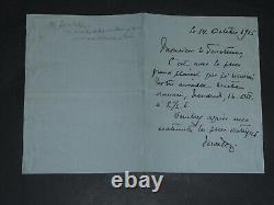 Alexandre Petrovitch Izvolski Lettre autographe signée à un Sénateur 1915