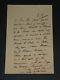 Alexandre De Laborde Lettre Autographe SignÉe D'excuse, Absence Suite Accident