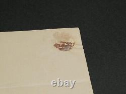 Alexandre de Laborde LETTRE AUTOGRAPHE SIGNÉE d'excuse, absence suite accident