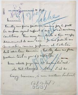 Alfred CORTOT Lettre autographe signée (1907)