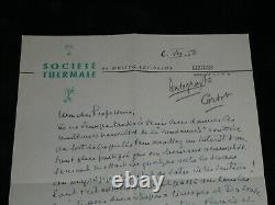 Alfred Cortot LETTRE AUTOGRAPHE SIGNÉE À C. Olivier Randonnée routière 1958