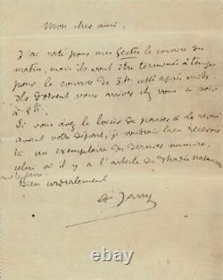 Alfred JARRY (1873.1907) Lettre autographe signée à Félix Fénéon. 1902