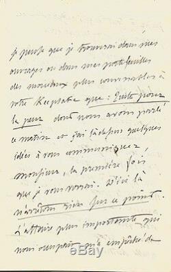 Alfred de VIGNY Lettre autographe signée sur ses oeuvres complètes. 1835