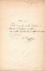Alphonse Daudet, Ecrivain, 1860, Lettre Autographe Signée