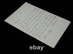 Alphonse DE LAMARTINE lettre autographe signée 1857