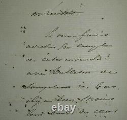Alphonse De Lamartine Belle Lettre Autographe Signee De 3 Pages