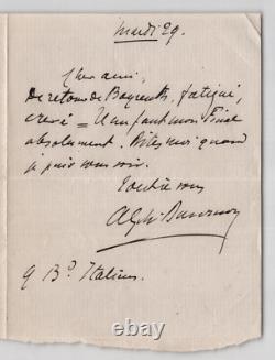 Alphonse Duvernoy Ensemble de 5 lettres autographes signées