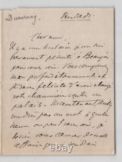 Alphonse Duvernoy Ensemble de 5 lettres autographes signées