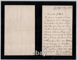 Alphonse Duvernoy Ensemble de 5 lettres autographes signées
