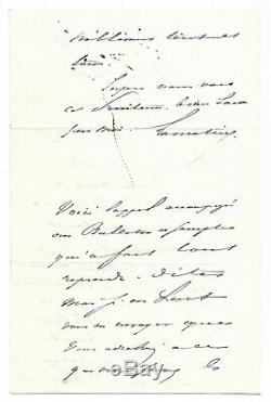 Alphonse de LAMARTINE / Lettre autographe signée / Auxerre