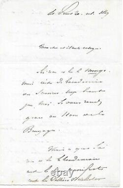 Alphonse de LAMARTINE Lettre autographe signée Lettre politique