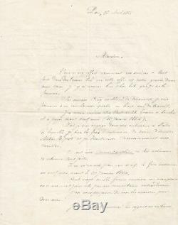 Alphonse de LAMARTINE / Lettre autographe signée / Ses oeuvres complètes
