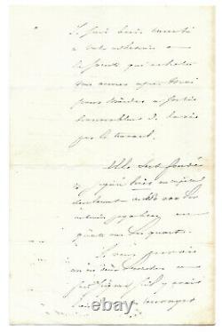 Alphonse de LAMARTINE / Lettre autographe signée sur Victor Hugo / Second Empire