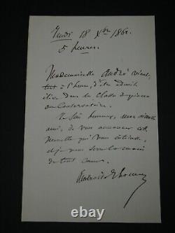 Ambroise Thomas Lettre autographe signée 1862