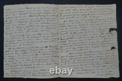 Amédée de BAST LETTRE AUTOGRAPHE SIGNEE A M. BERAUDIERE, 16 décembre 1836