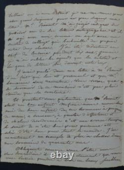 Amédée de BAST LETTRE AUTOGRAPHE SIGNEE A M. BERAUDIERE, 16 décembre 1836