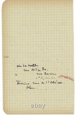 Amedeo MODIGLIANI Très rare lettre autographe signée à Conrad Moricand