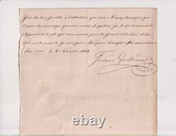 An 1844. Lettre manuscrite signée. Frédéric. Guillaume. Roi. Prusse. Allemagne